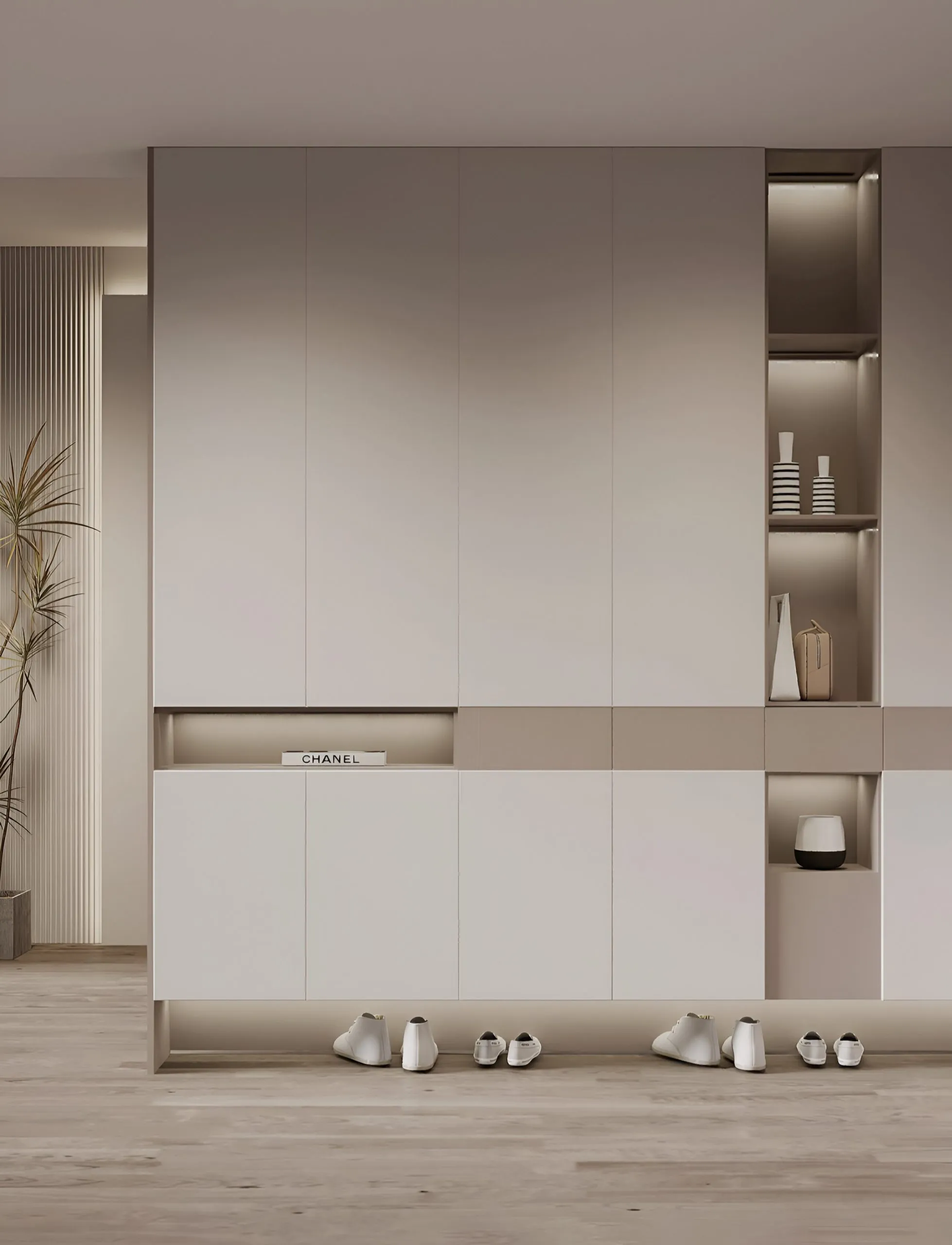 Thiết Kế Tủ Giày - Tủ Lối Vào Hiện Đại