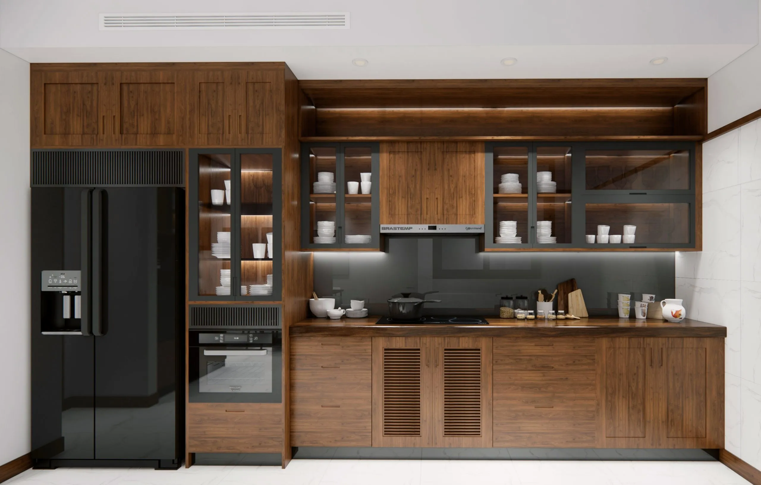 Top 99+ Mẫu Thiết Kế Bếp Đẹp Hiện Đại 2025: Tủ Bếp Gỗ Công Nghiệp GP Furniture 65 06