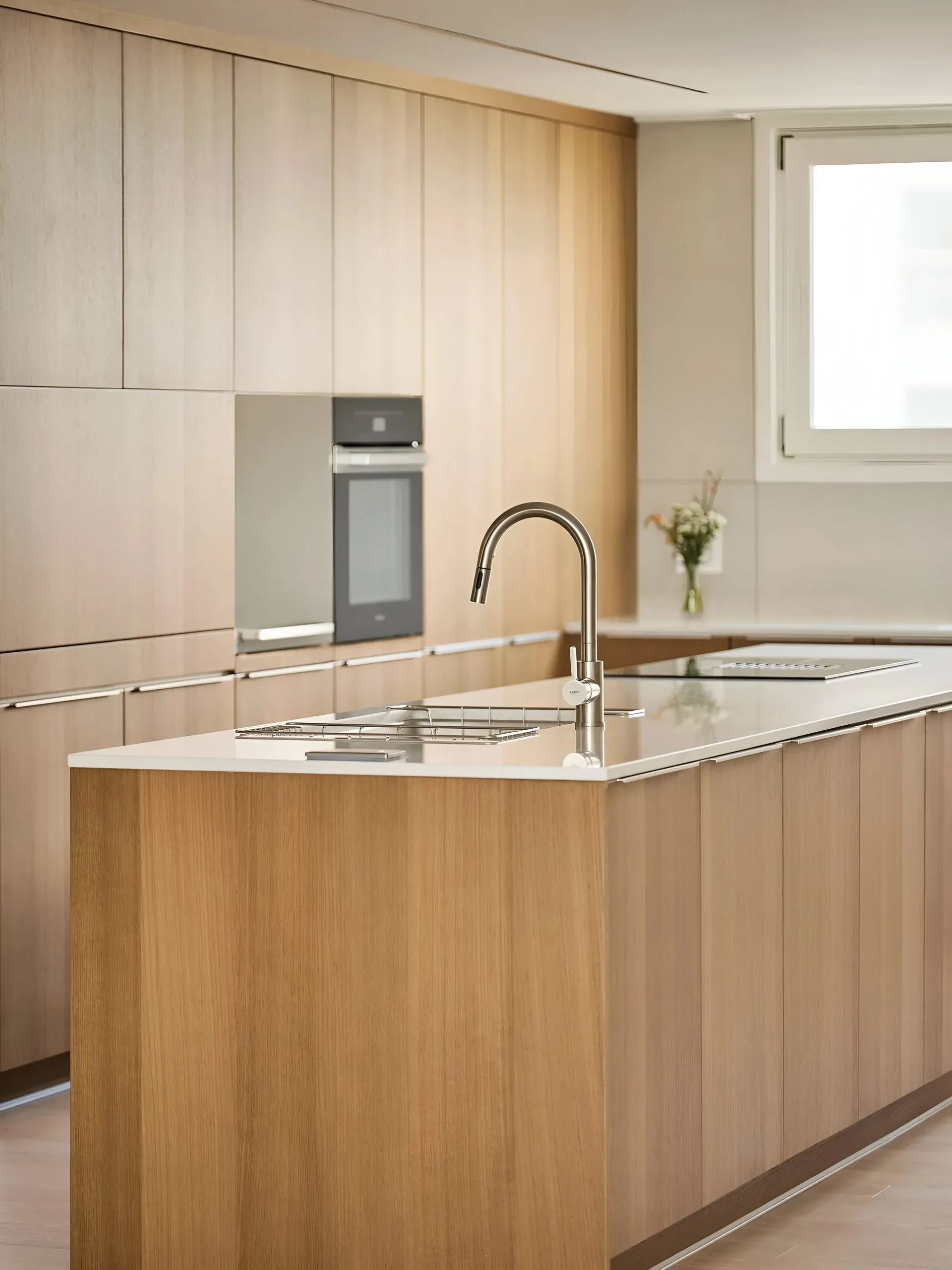 tủ bếp gỗ công nghiệp: thiết kế tinh tế