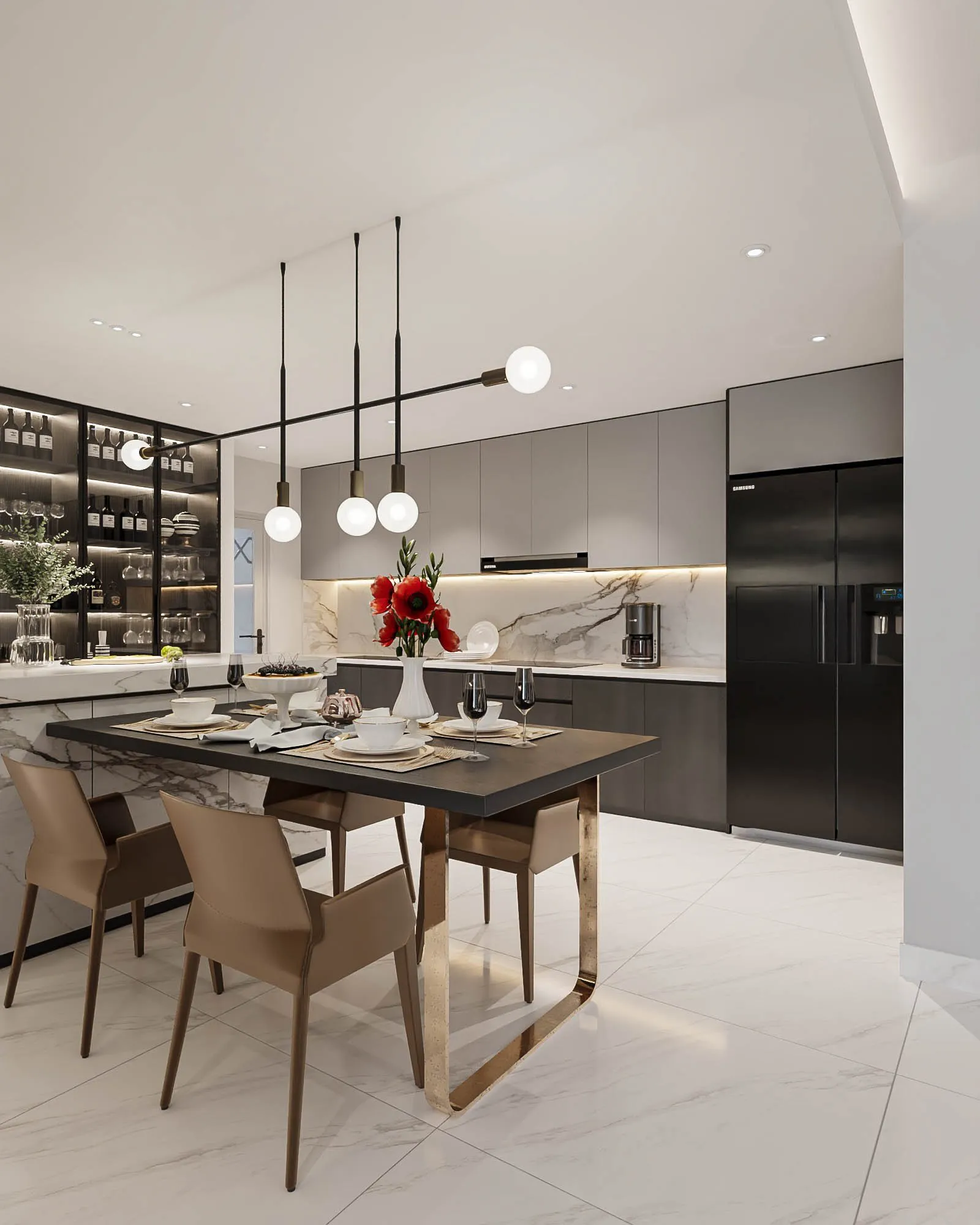 Top 99+ Mẫu Thiết Kế Bếp Đẹp Hiện Đại 2025: Tủ Bếp Gỗ Công Nghiệp GP Furniture 56 45