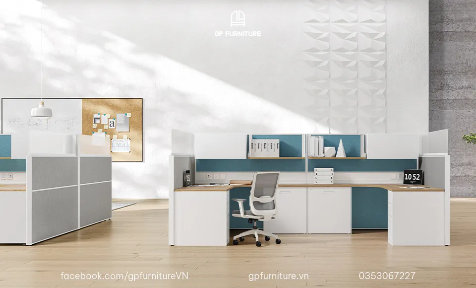 Thiết Kế Không Gian Văn Phòng Hiện Đại – Tối Ưu Hiệu Suất Làm Việc Cùng GP Furniture 4 Thiết Kế Không Gian Văn Phòng Hiện Đại – Tối Ưu Hiệu Suất Làm Việc Cùng GP Furniture - 1 | Xưởng sản xuất Nội Thất GP Furniture - Gia Phạm Furniture