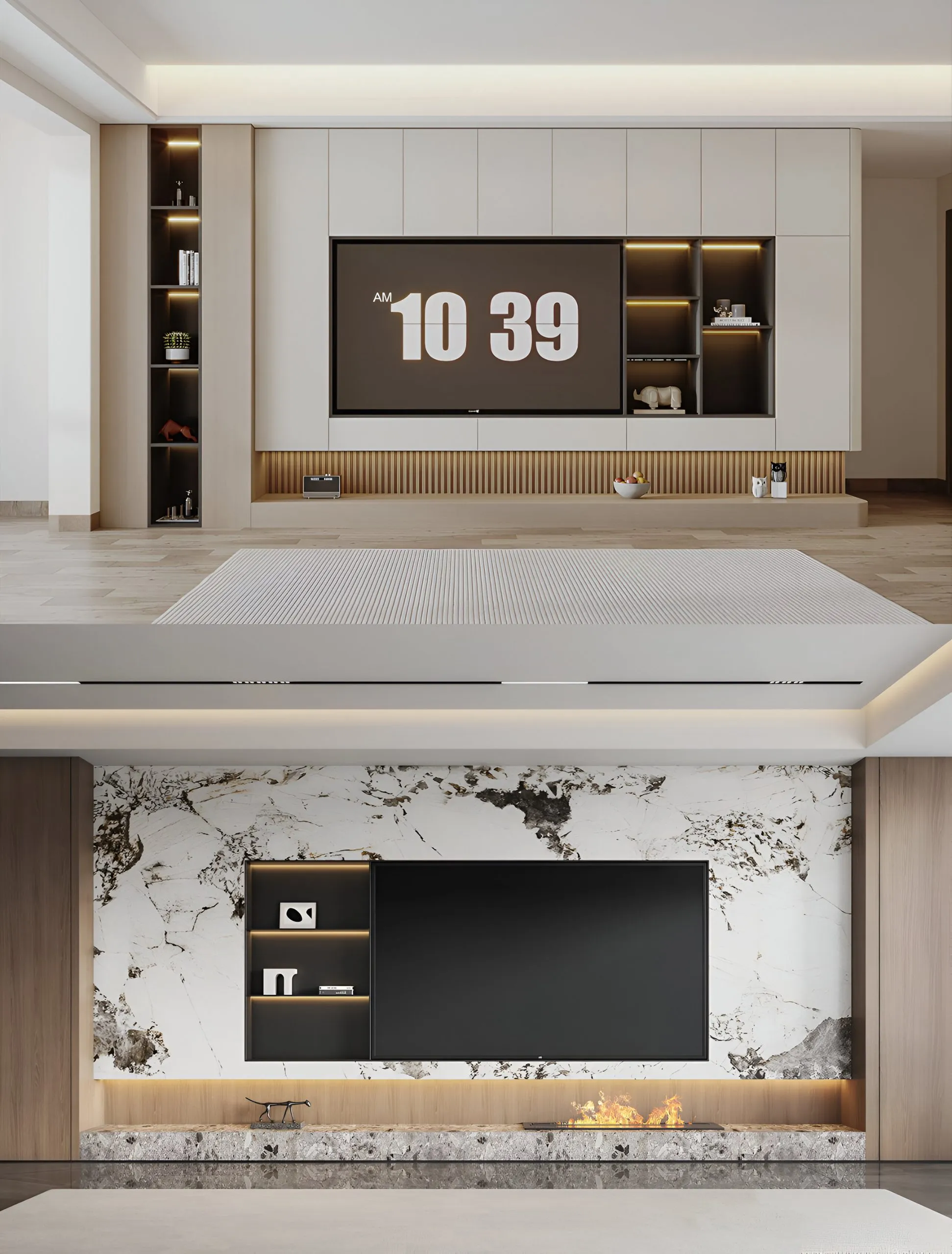 Top 99+ Thiết Kế Nội Thất Phòng Khách: Tủ Vách Gỗ Công Nghiệp Hiện Đại 16 IMG_0929