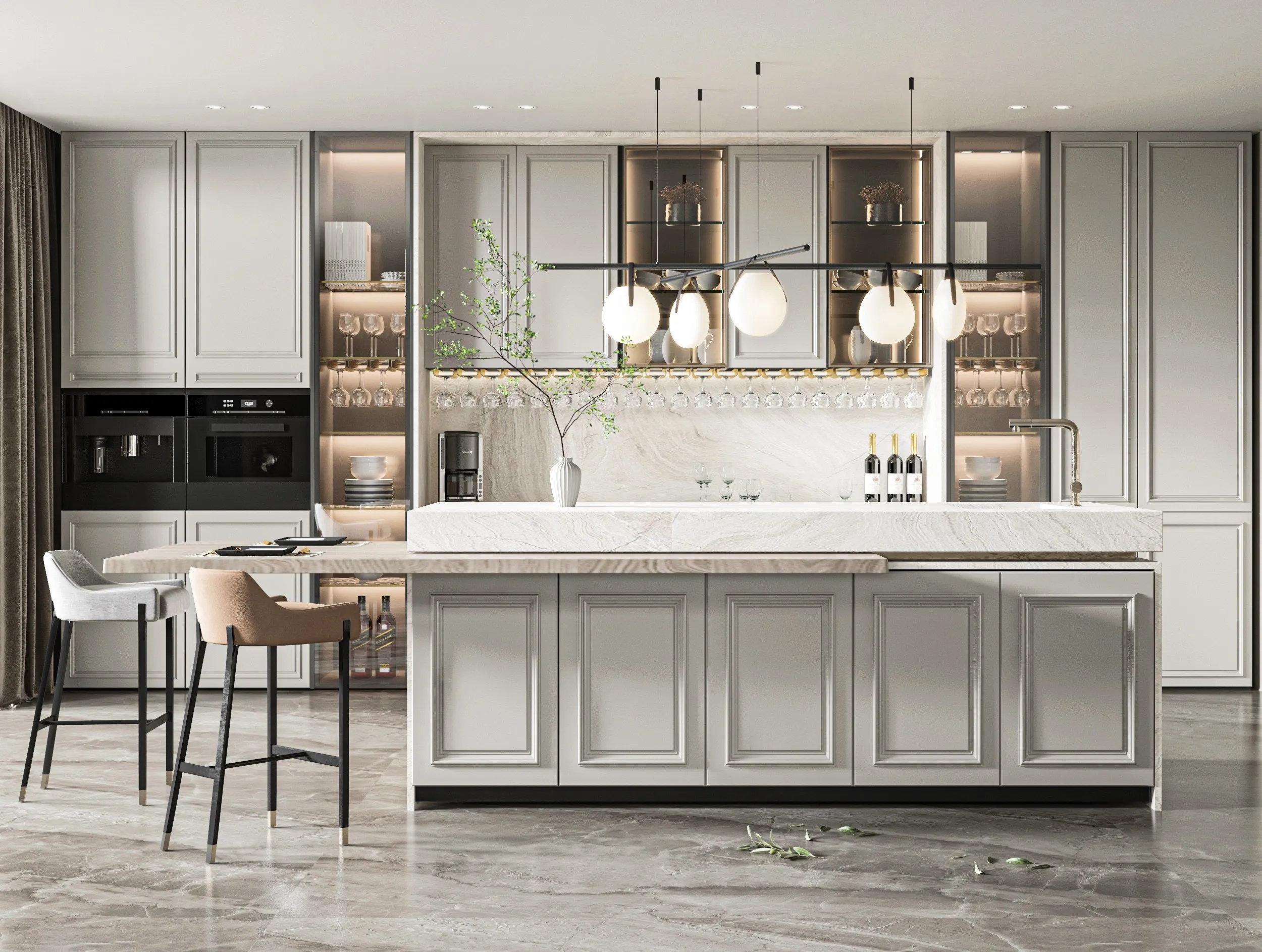 Top 99+ Mẫu Thiết Kế Bếp Đẹp Hiện Đại 2025: Tủ Bếp Gỗ Công Nghiệp GP Furniture 13 TU BEP 13