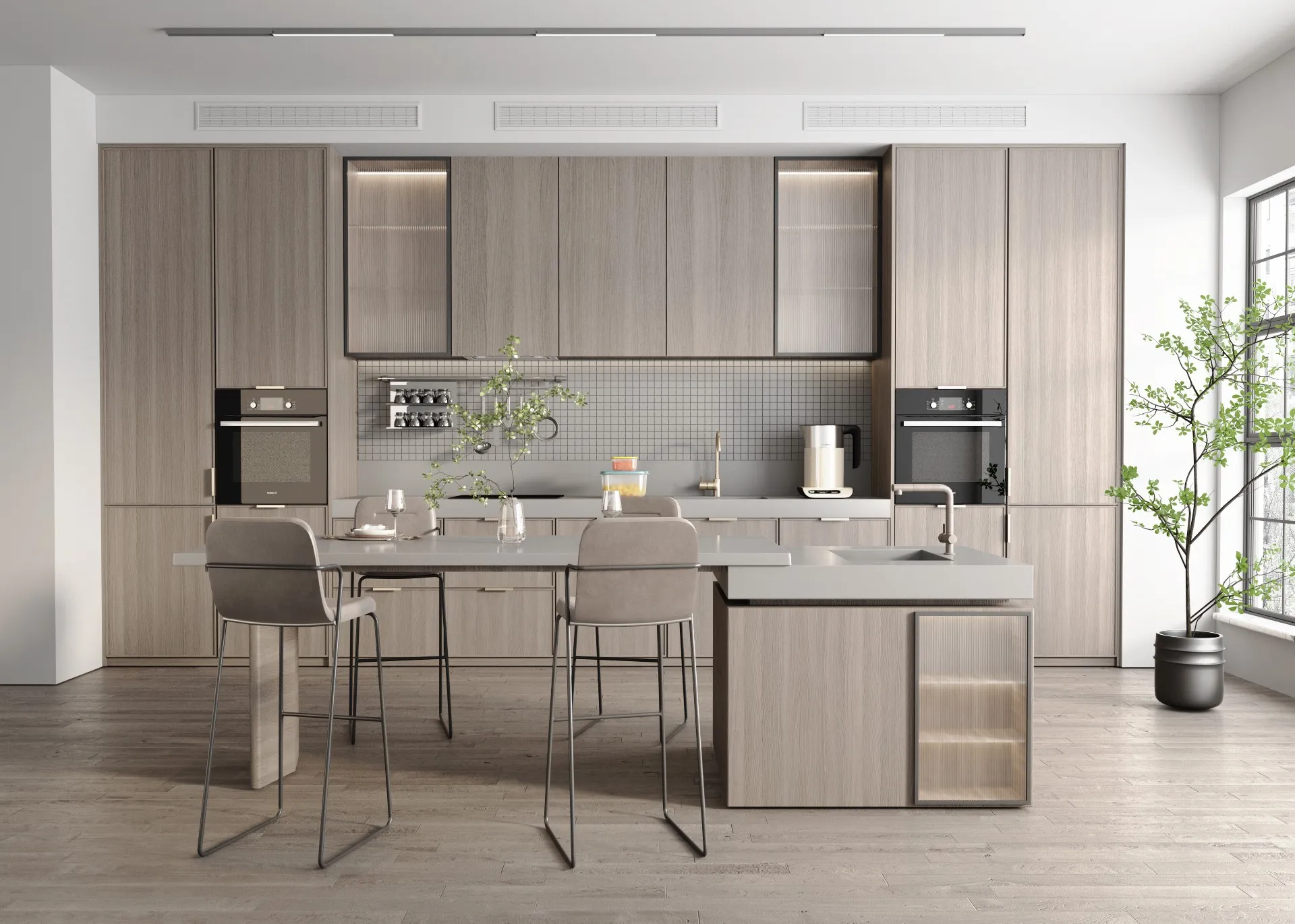 Top 99+ Mẫu Thiết Kế Bếp Đẹp Hiện Đại 2025: Tủ Bếp Gỗ Công Nghiệp GP Furniture 48 TU BEP 139
