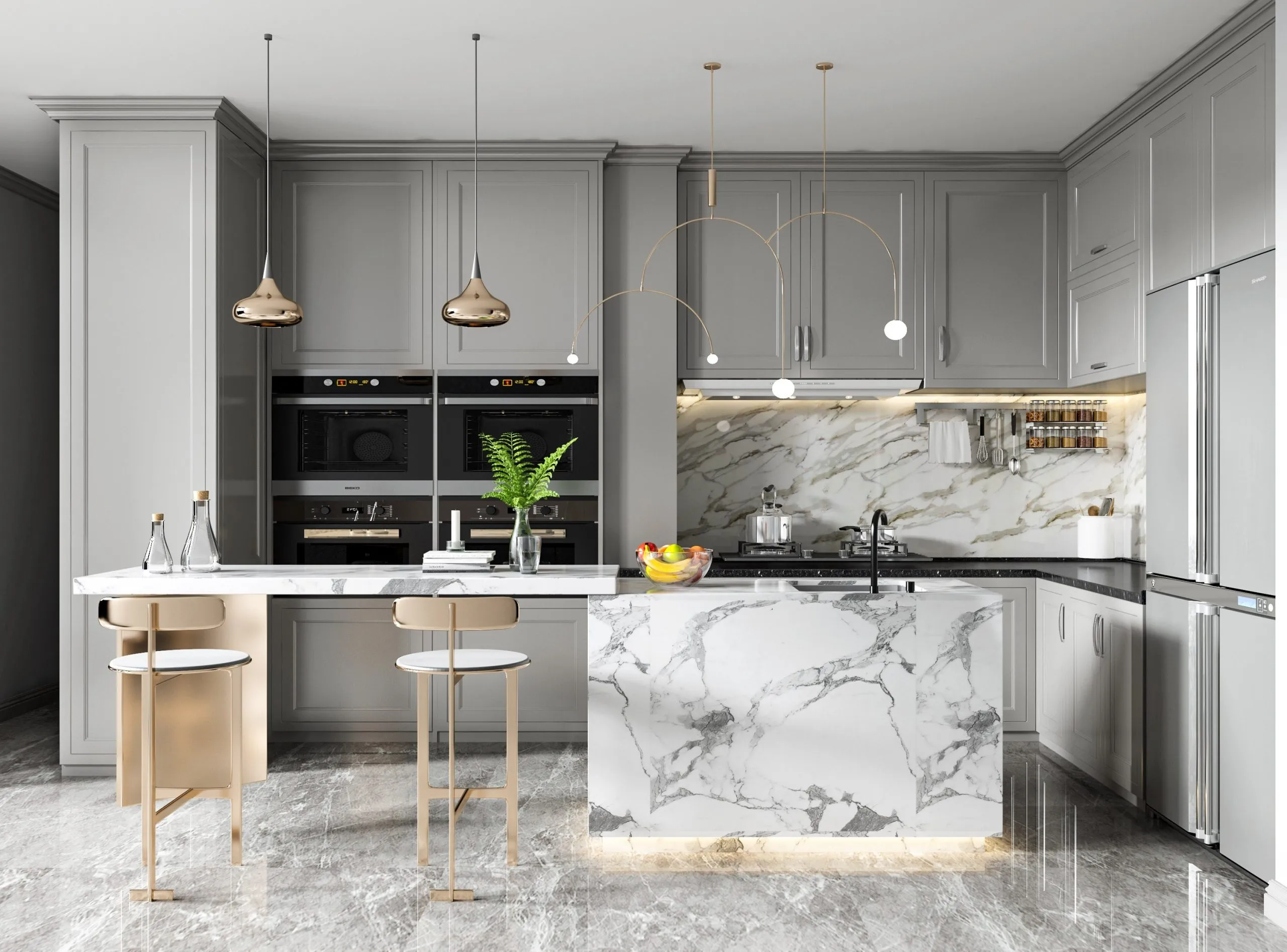 Top 99+ Mẫu Thiết Kế Bếp Đẹp Hiện Đại 2025: Tủ Bếp Gỗ Công Nghiệp GP Furniture 18 TU BEP 29