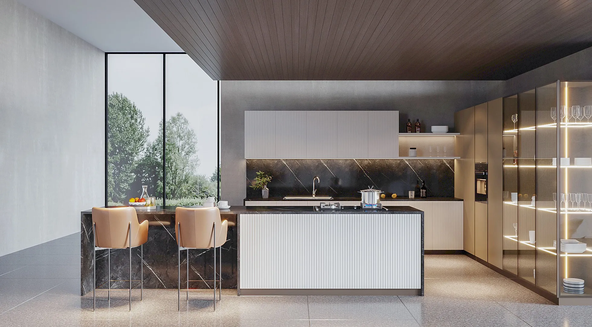 Top 99+ Mẫu Thiết Kế Bếp Đẹp Hiện Đại 2025: Tủ Bếp Gỗ Công Nghiệp GP Furniture 38 TU BEP 82