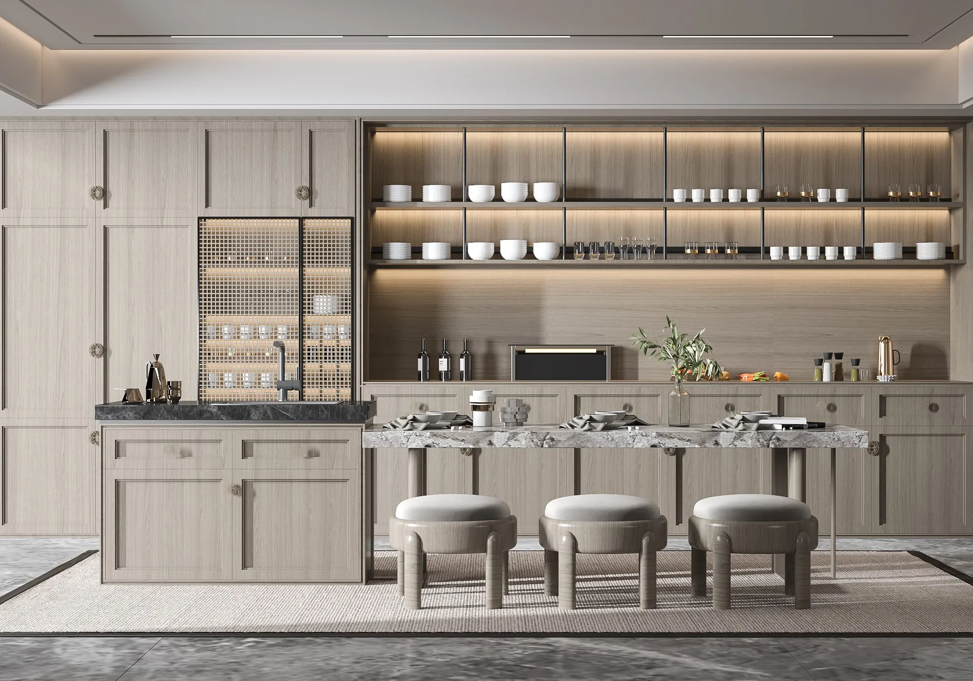 Top 99+ Mẫu Thiết Kế Bếp Đẹp Hiện Đại 2025: Tủ Bếp Gỗ Công Nghiệp GP Furniture 11 TU BEP 9