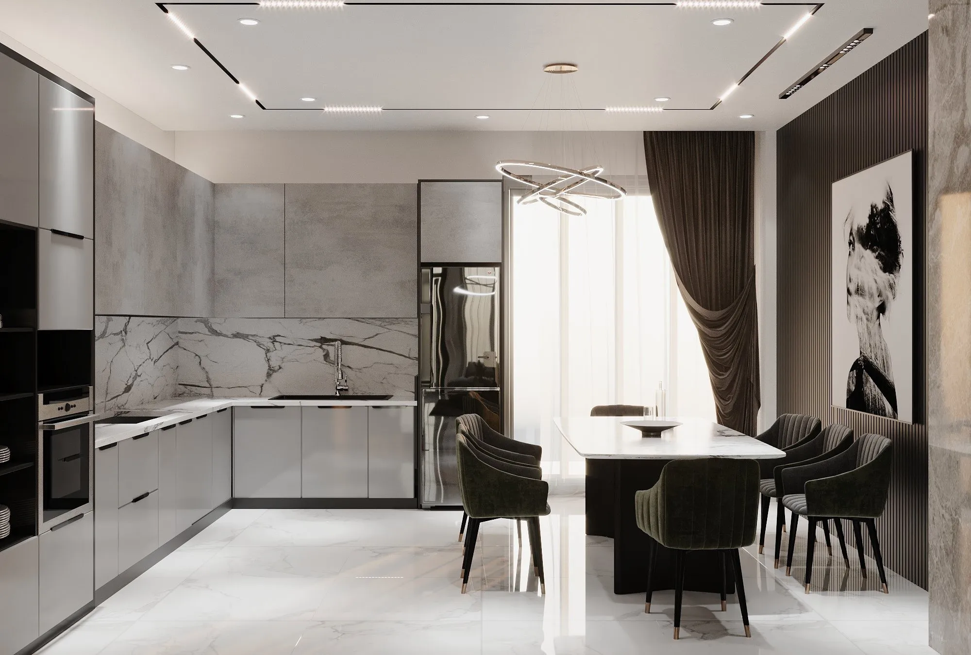 Top Thiết Kế Tủ Bếp Gỗ Phủ Melamine Hiện Đại: Thiết Kế Tinh Tế Với Đường Nét Tối Giản 47 Z3902849138376_b642cabfc0d0f6d67196279bea149dde