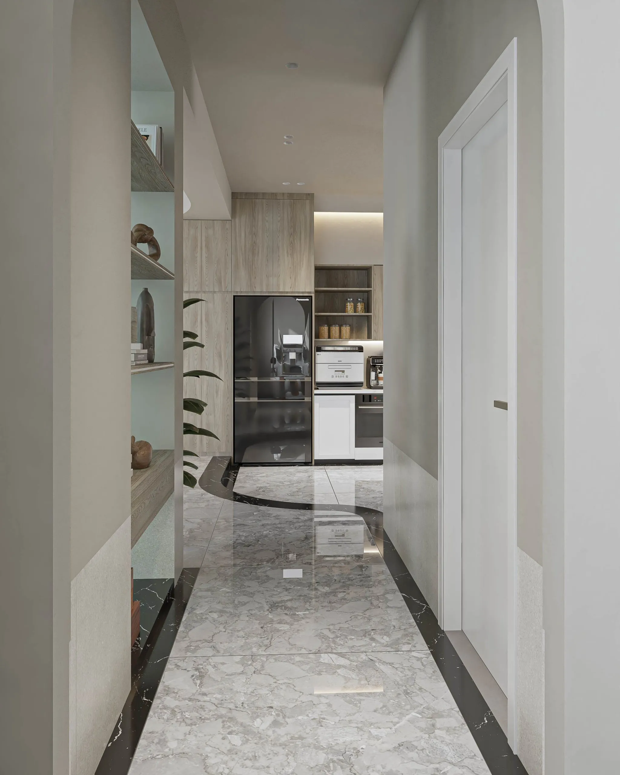 Top Thiết Kế Tủ Bếp Gỗ Phủ Melamine Hiện Đại: Thiết Kế Tinh Tế Với Đường Nét Tối Giản 12 Z4347989590898_9dc8d7356dc2bbfd5cbfa34eec21607d