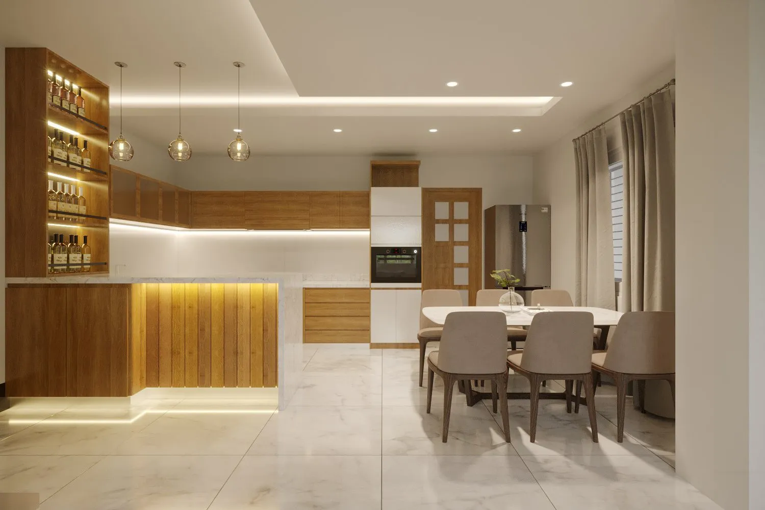 Top Thiết Kế Tủ Bếp Gỗ Phủ Melamine Hiện Đại: Thiết Kế Tinh Tế Với Đường Nét Tối Giản 42 Z5243204078081_bf2ac16c4edb27acdd3230079dec60f5