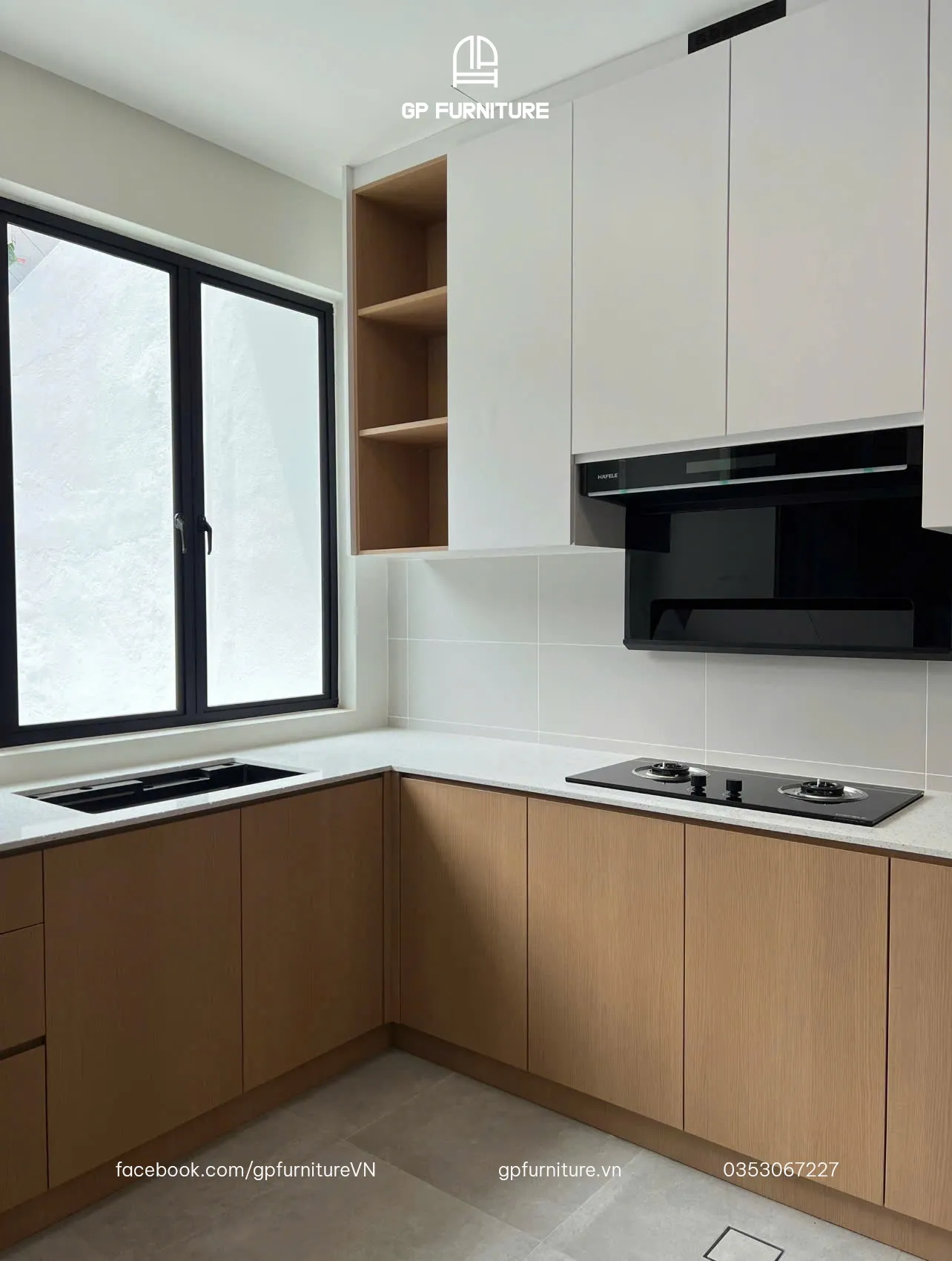 Top Mẫu Tủ Bếp Đẹp Hiện Đại: Tủ Bếp Gỗ Công Nghiệp Phủ Melamine GP Furniture 87 Z6180614776469_85b9216e7a4b5049087c82fb628a6b16