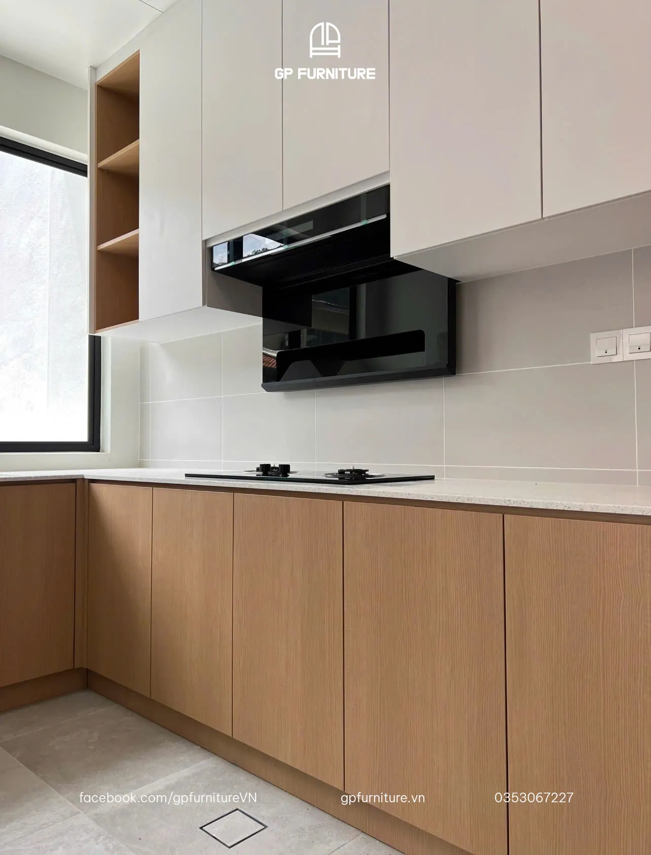 Top Mẫu Tủ Bếp Đẹp Hiện Đại: Tủ Bếp Gỗ Công Nghiệp Phủ Melamine GP Furniture 90 Z6180614798768_9d51d7570c8ac5afcc0fc73468e4f883