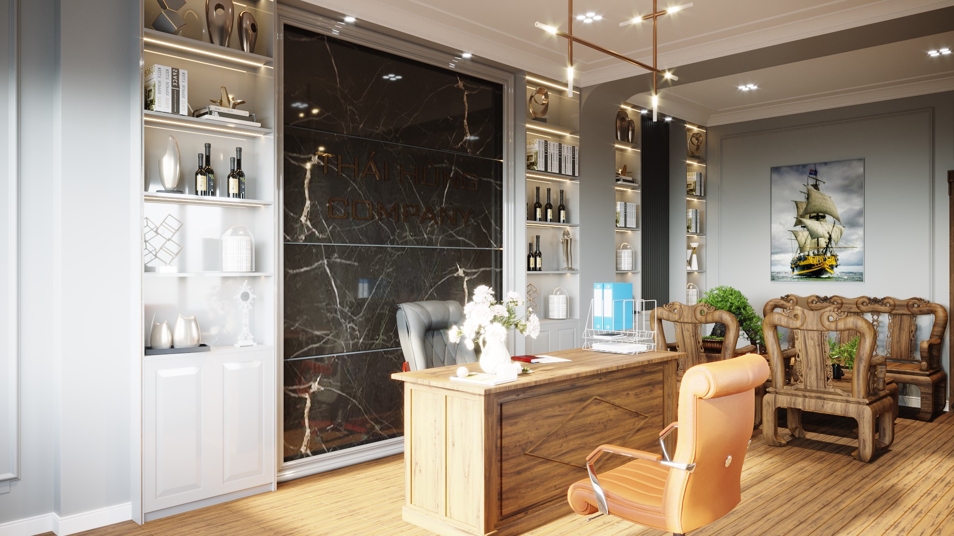 Thiết Kế Và Thi Công Nội Thất Văn Phòng Giám Đốc - Thái Hùng Office, Quận 12 4 Z2356717617564_99b424e091d213c86195c0b3ca58b8cc