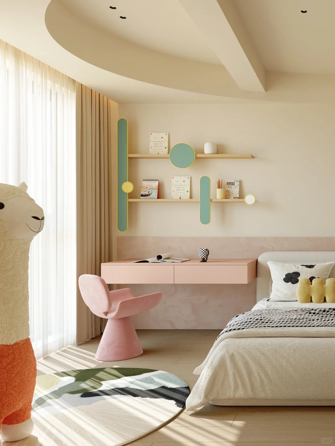 99+ Ý Tưởng Thiết Kế Phòng Ngủ Trẻ Em Đầy Sáng Tạo Và Tiện Nghi 57 Phòng Ngủ Con Gái Dễ Thương Gp Furniture (4)
