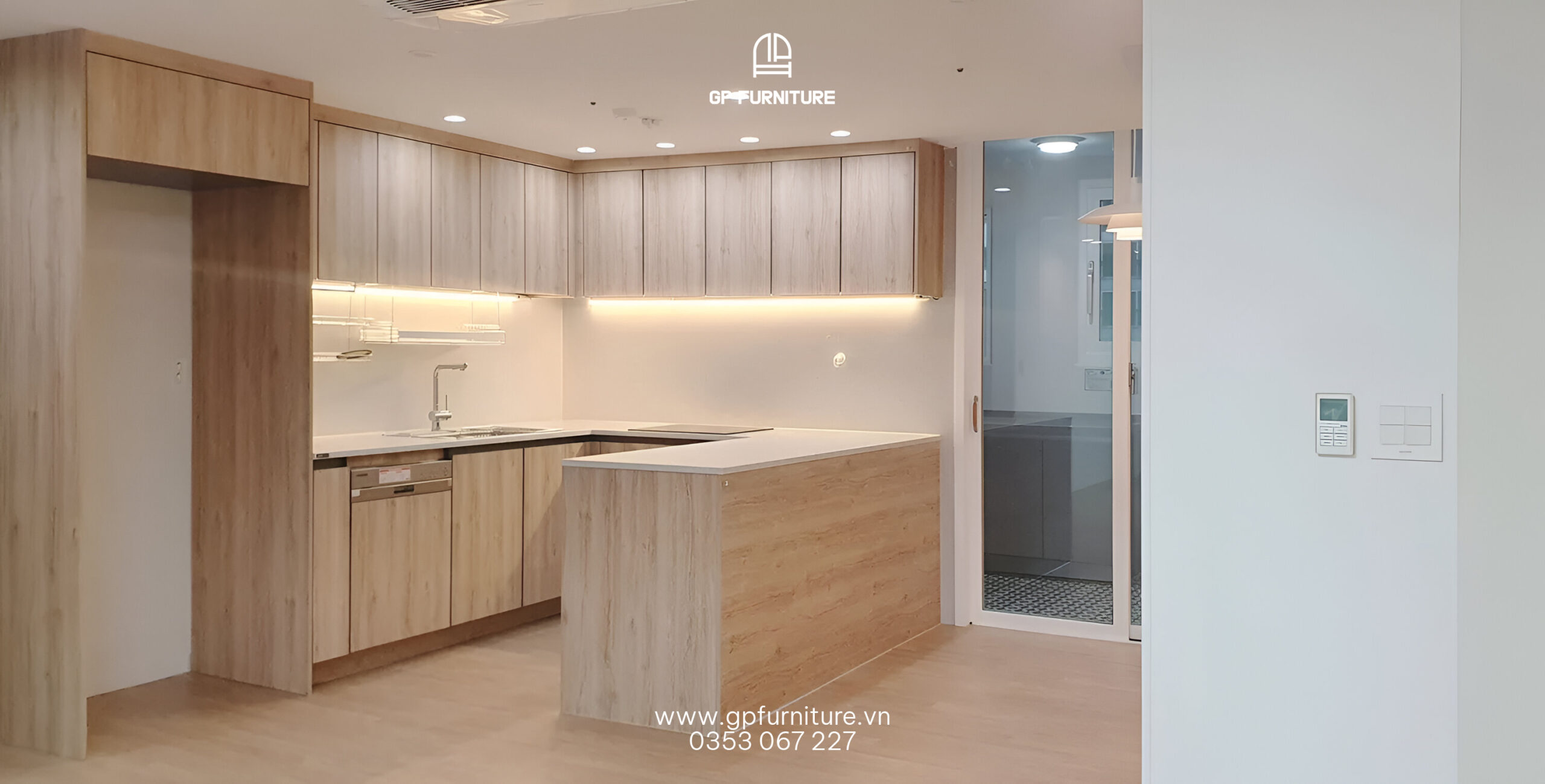 Gói Tủ Bếp Nâng Cao 29 tủ bếp gỗ công nghiệp hiện đại tubepgp.vn