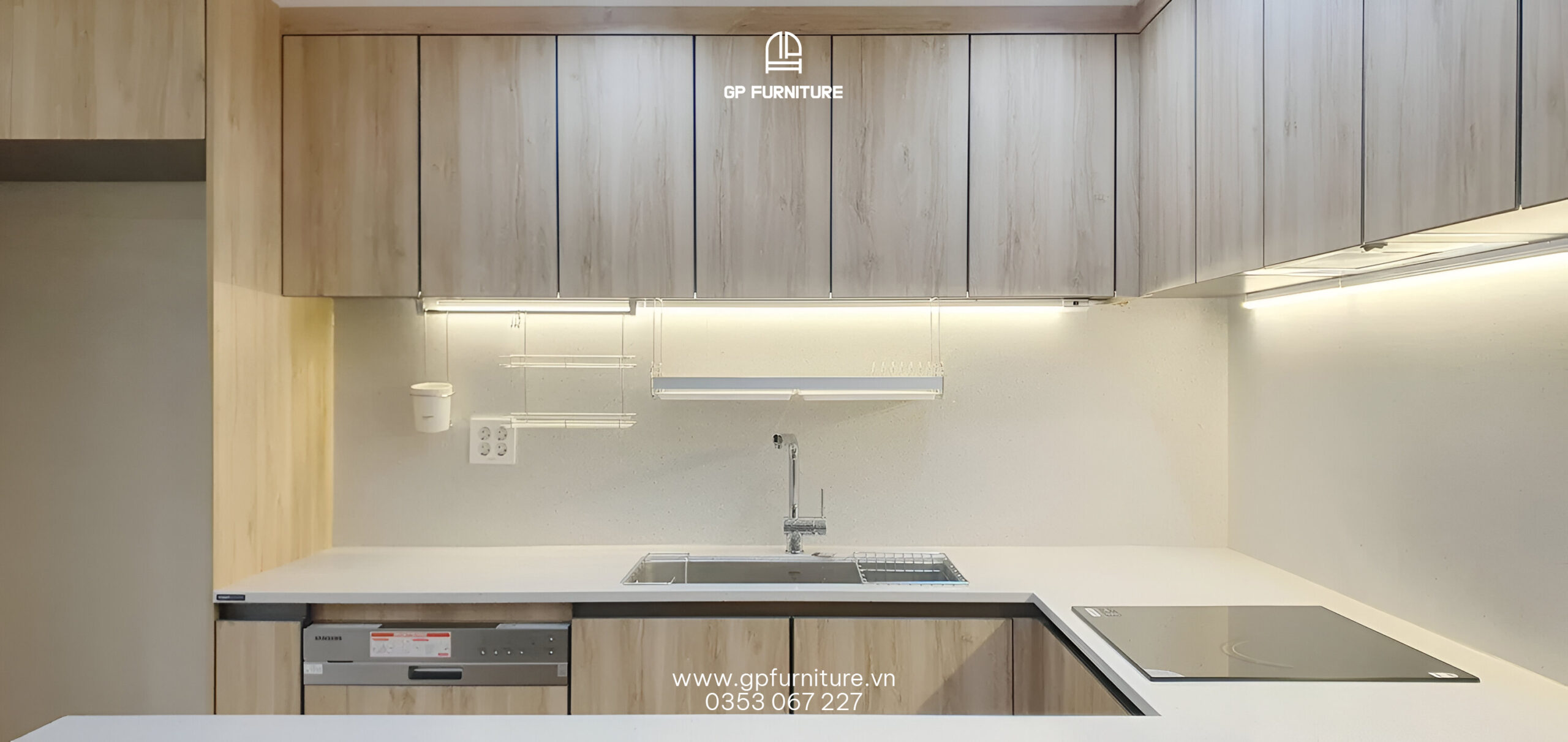 Gói Tủ Bếp Nâng Cao 30 tủ bếp gỗ công nghiệp hiện đại tubepgp.vn