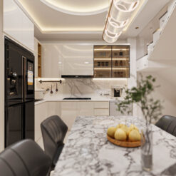 Hệ Tủ Bếp Acrylic Hiện Đại GP 12 C13