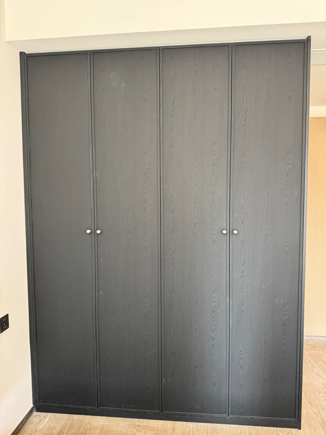 Tủ quần áo Melamine vân gỗ đen
